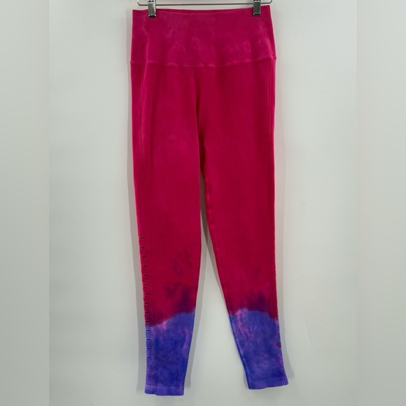 Spiritual Gangster Self Love Legging Watermelon Purple Tie Dye Leggings Size M/L - Picture 2 of 12